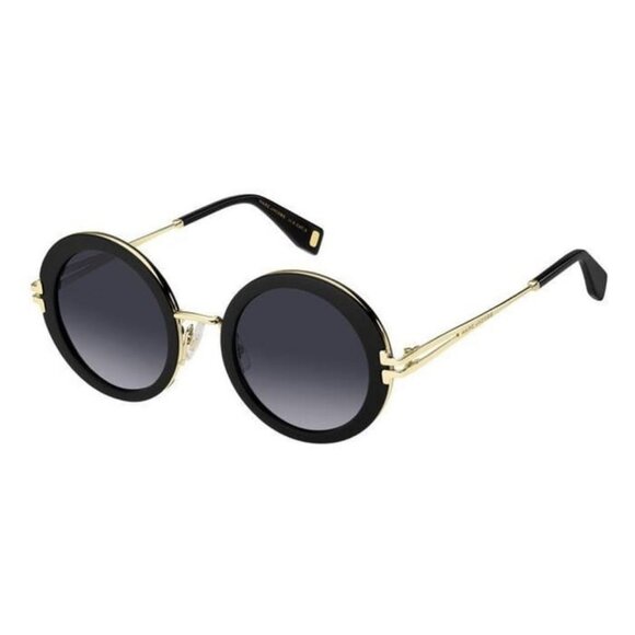 New MARC JACOBS Black Round MJ 1102/S 8079O Sunglasses Women - Picture 1 of 4